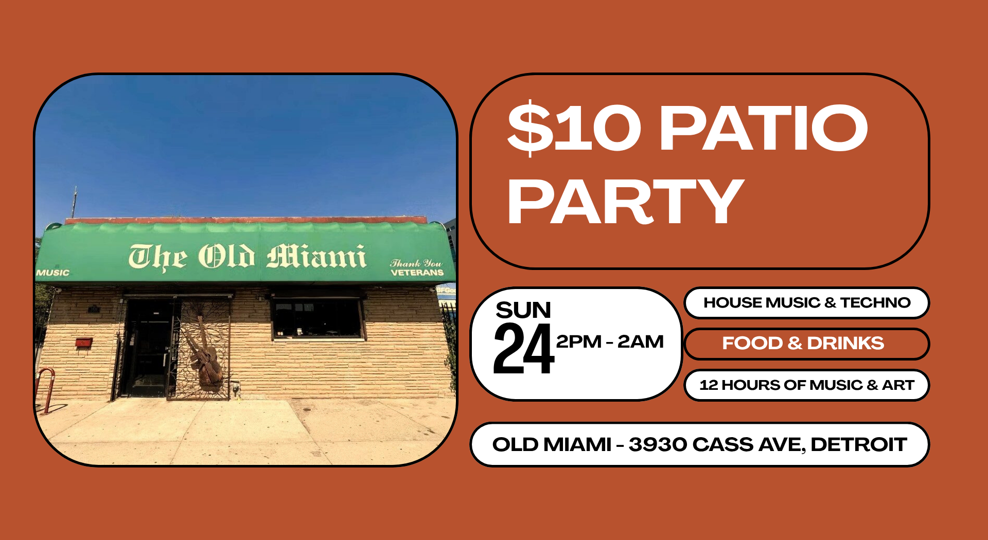 The 6th Annual Detroit Patio Party: A 12-Hour House Music & Techno Sanctuary